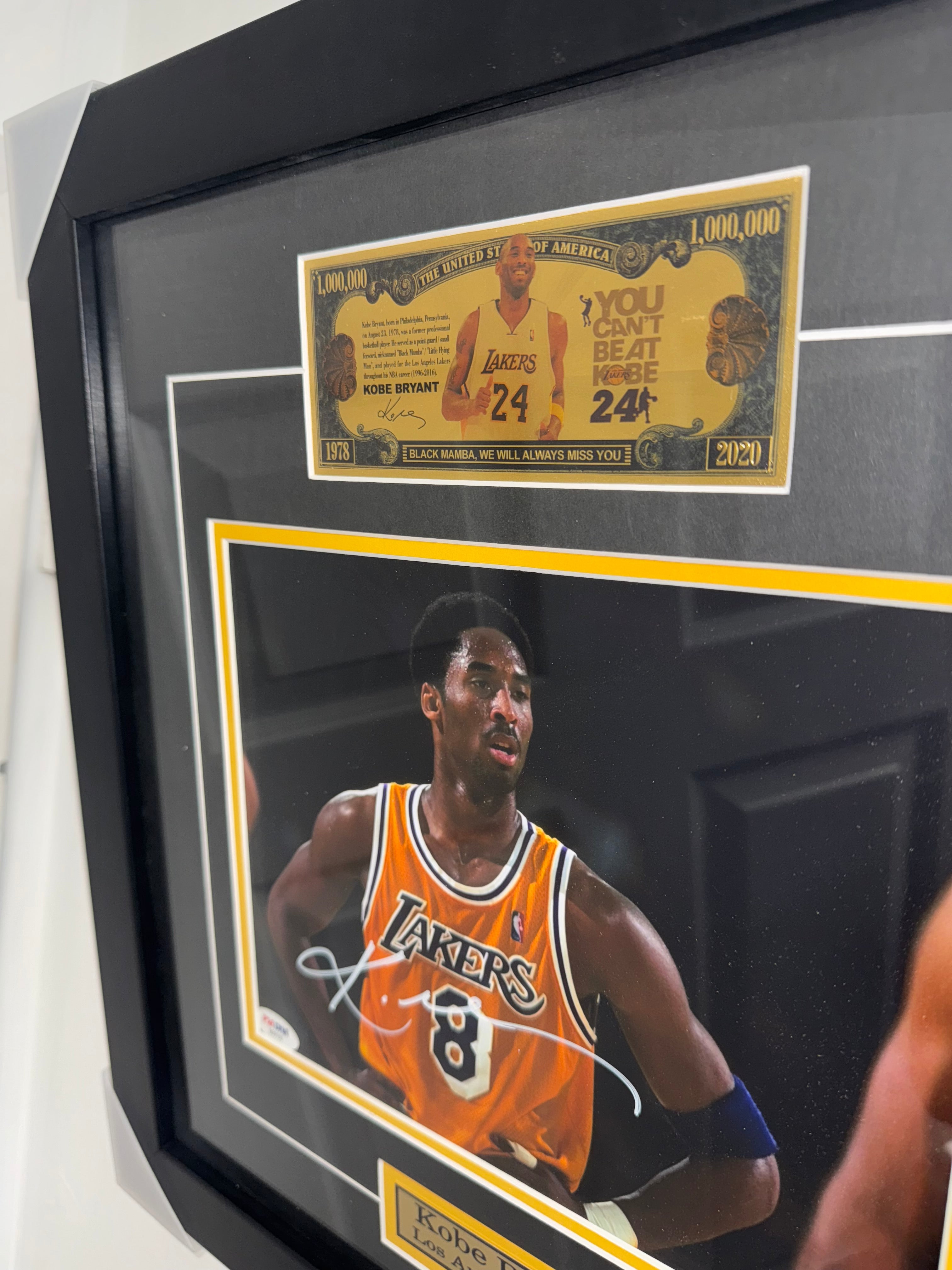 Custom Gold Notes Framed