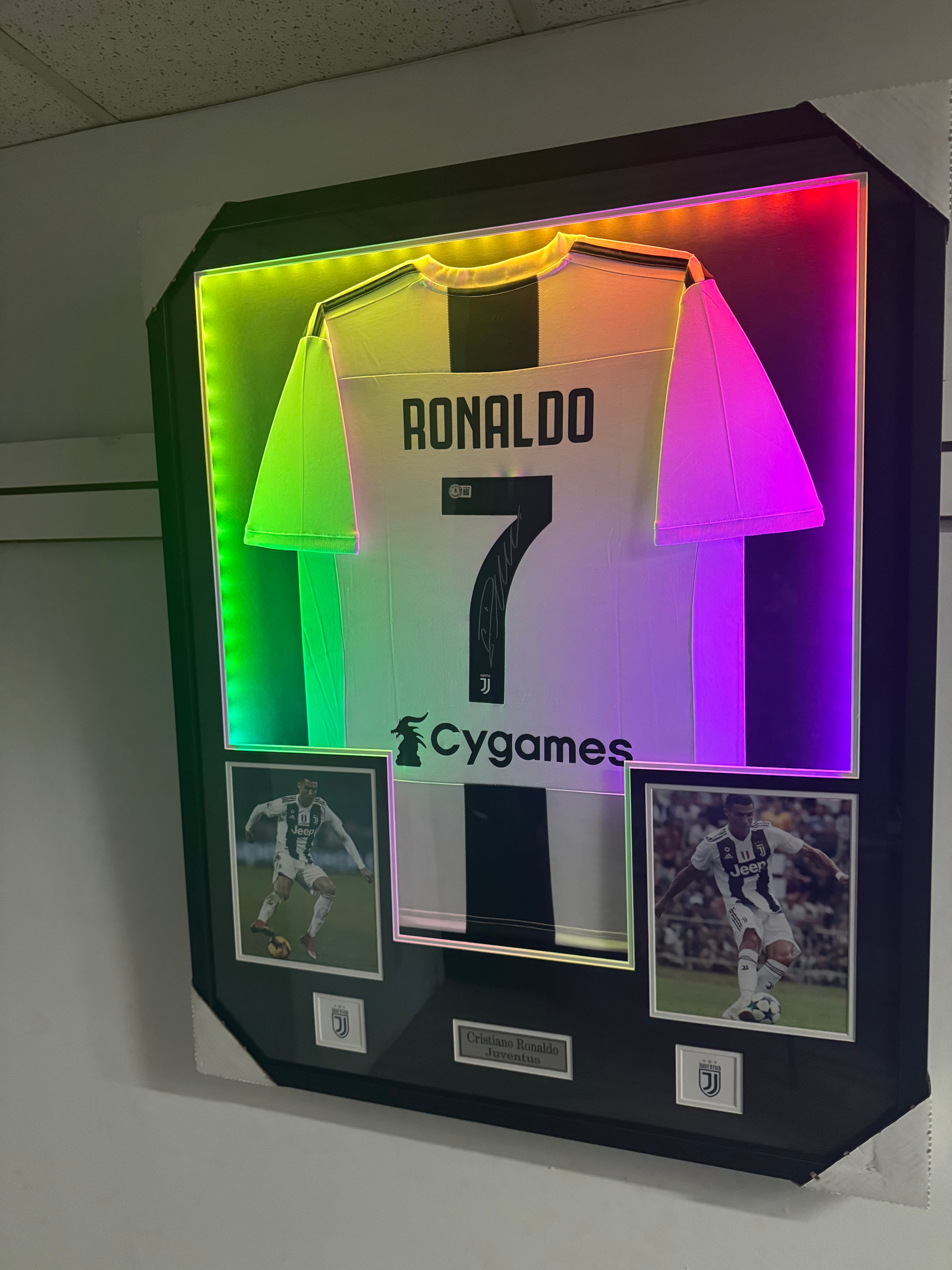 Cristiano Ronaldo Signed Authenticated LED Juventus Jersey