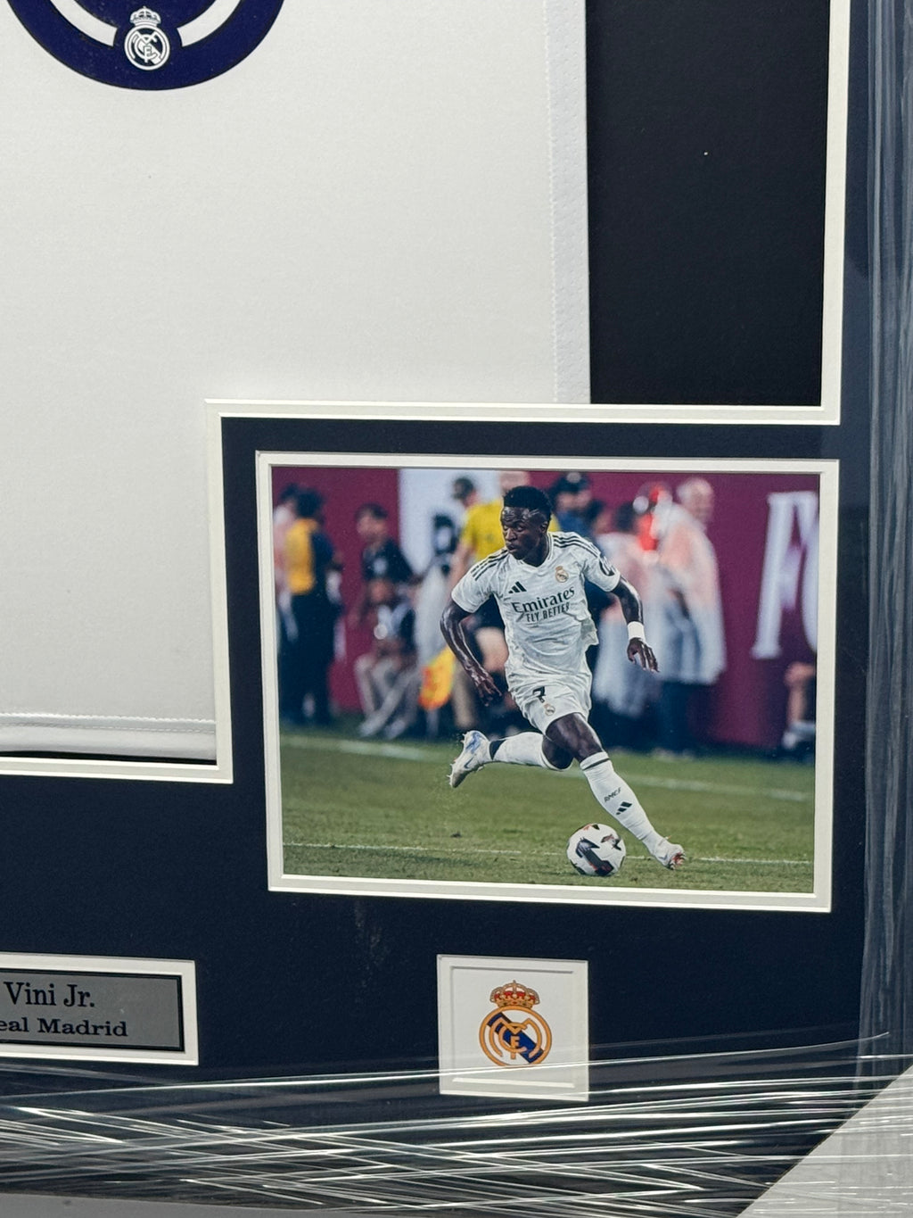 Vini Jr Signed Authenticated LED Real Madrid Jersey