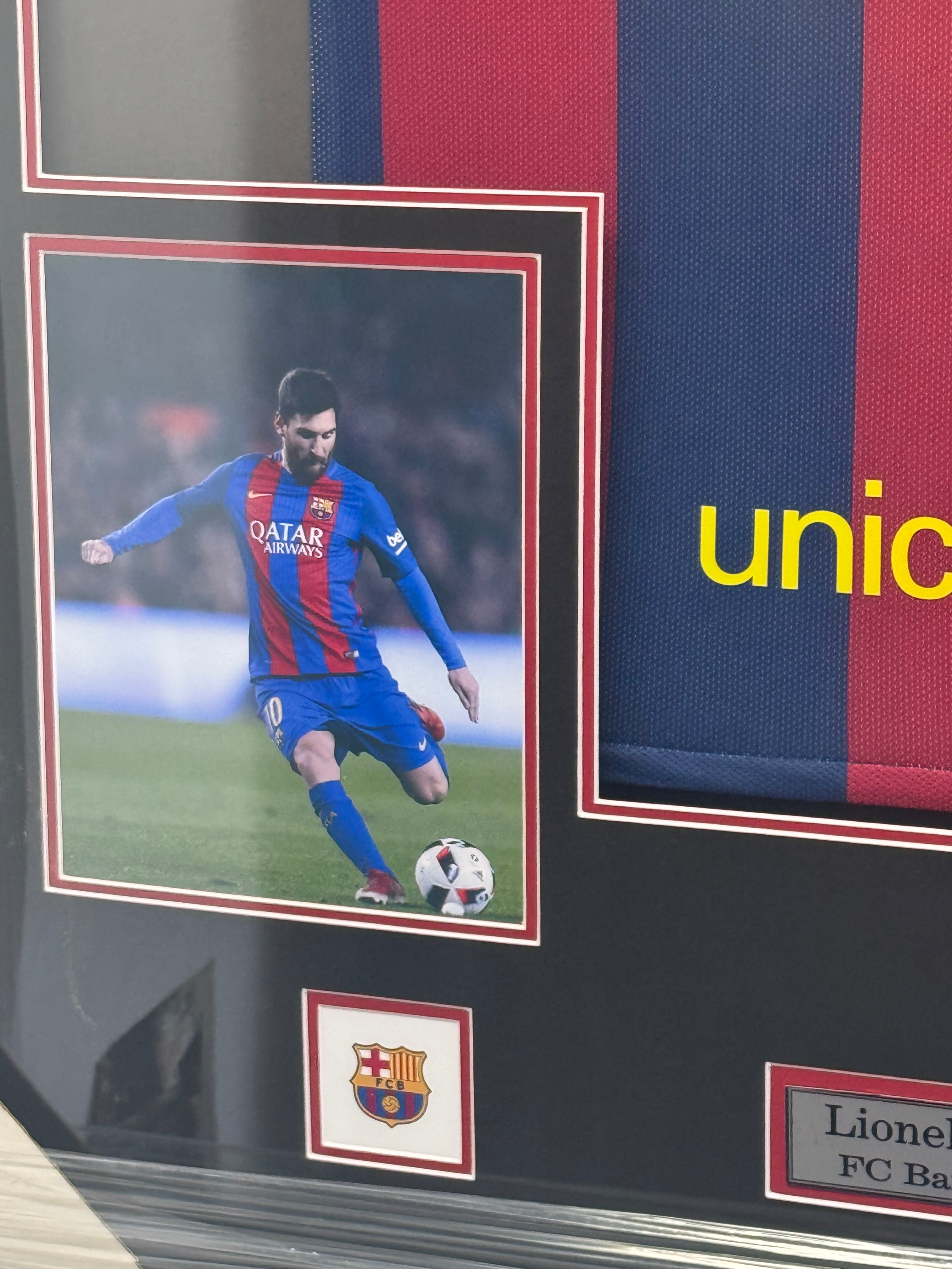 Lionel Messi Signed and Authenticated Beckett Jersey Barcelona