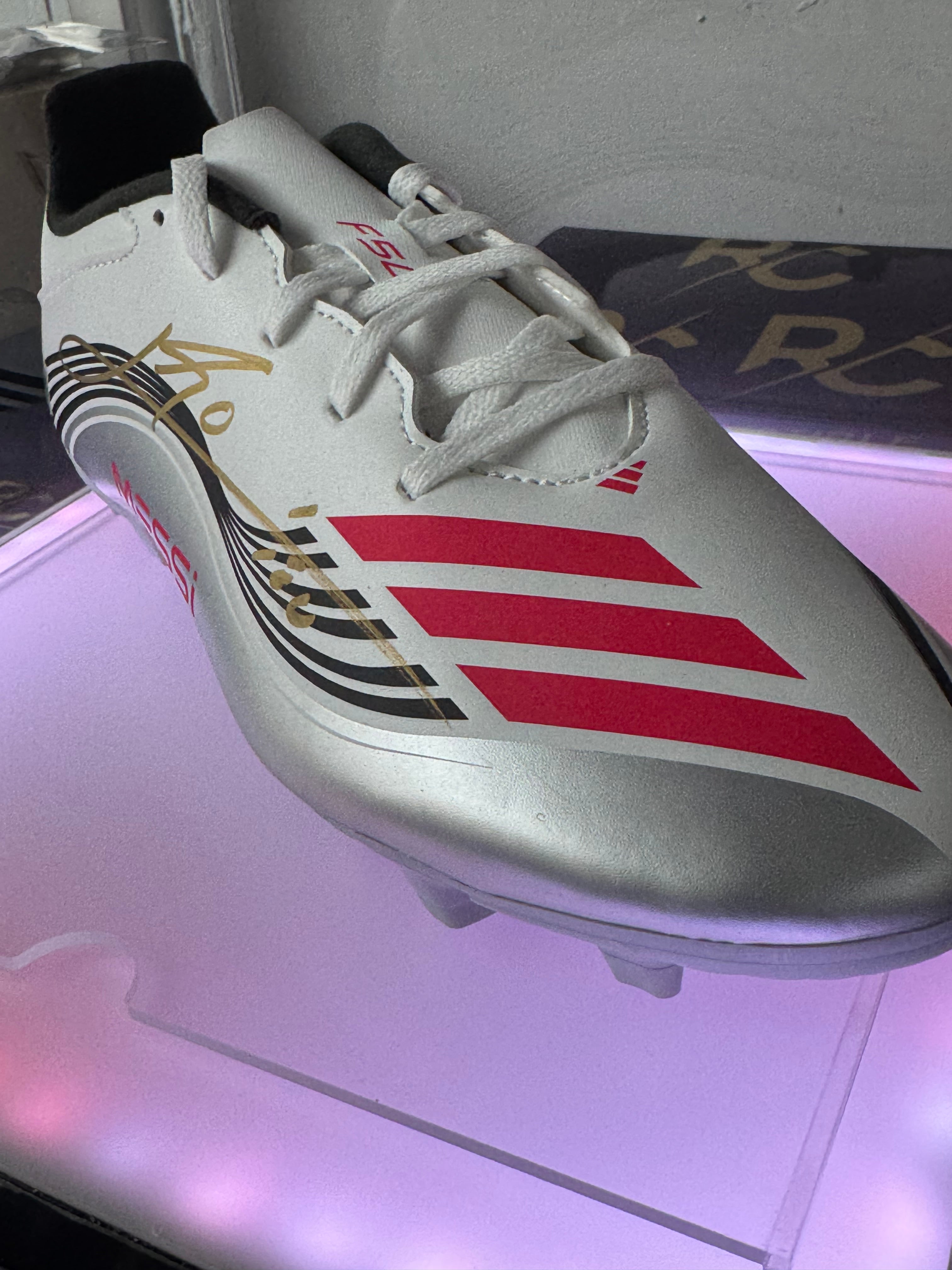 Lionel Messi Signed and Authenticated Soccer Cleats