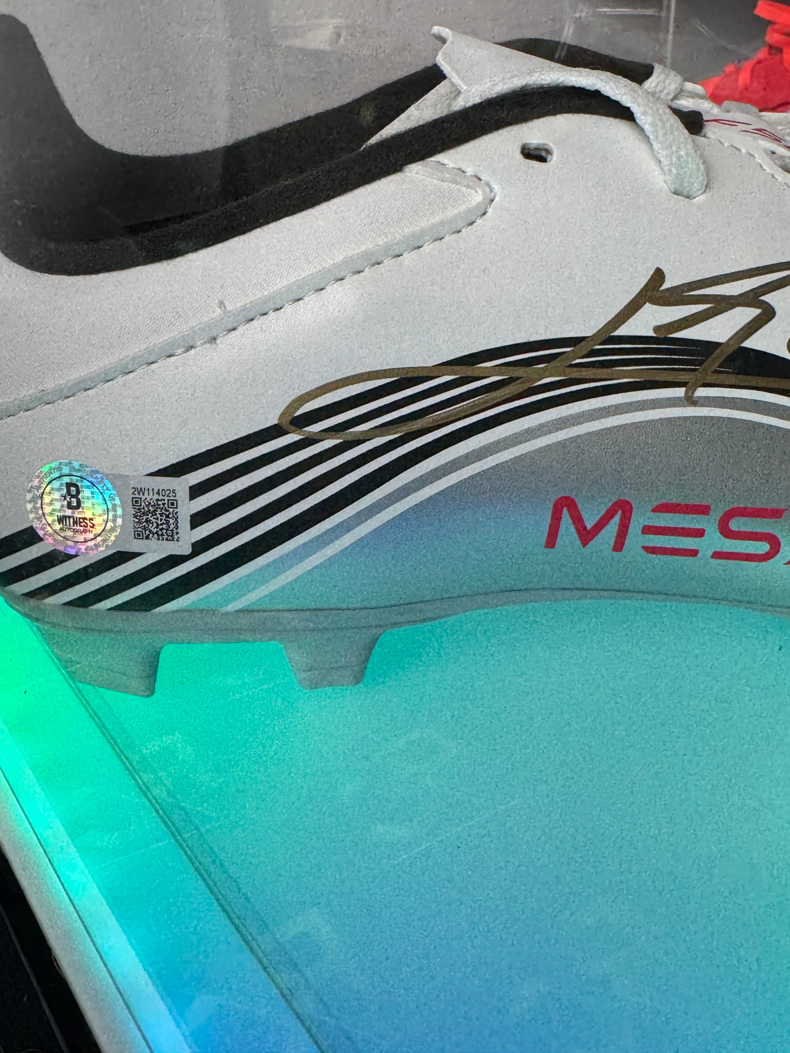 Lionel Messi Signed and Authenticated Soccer Cleats