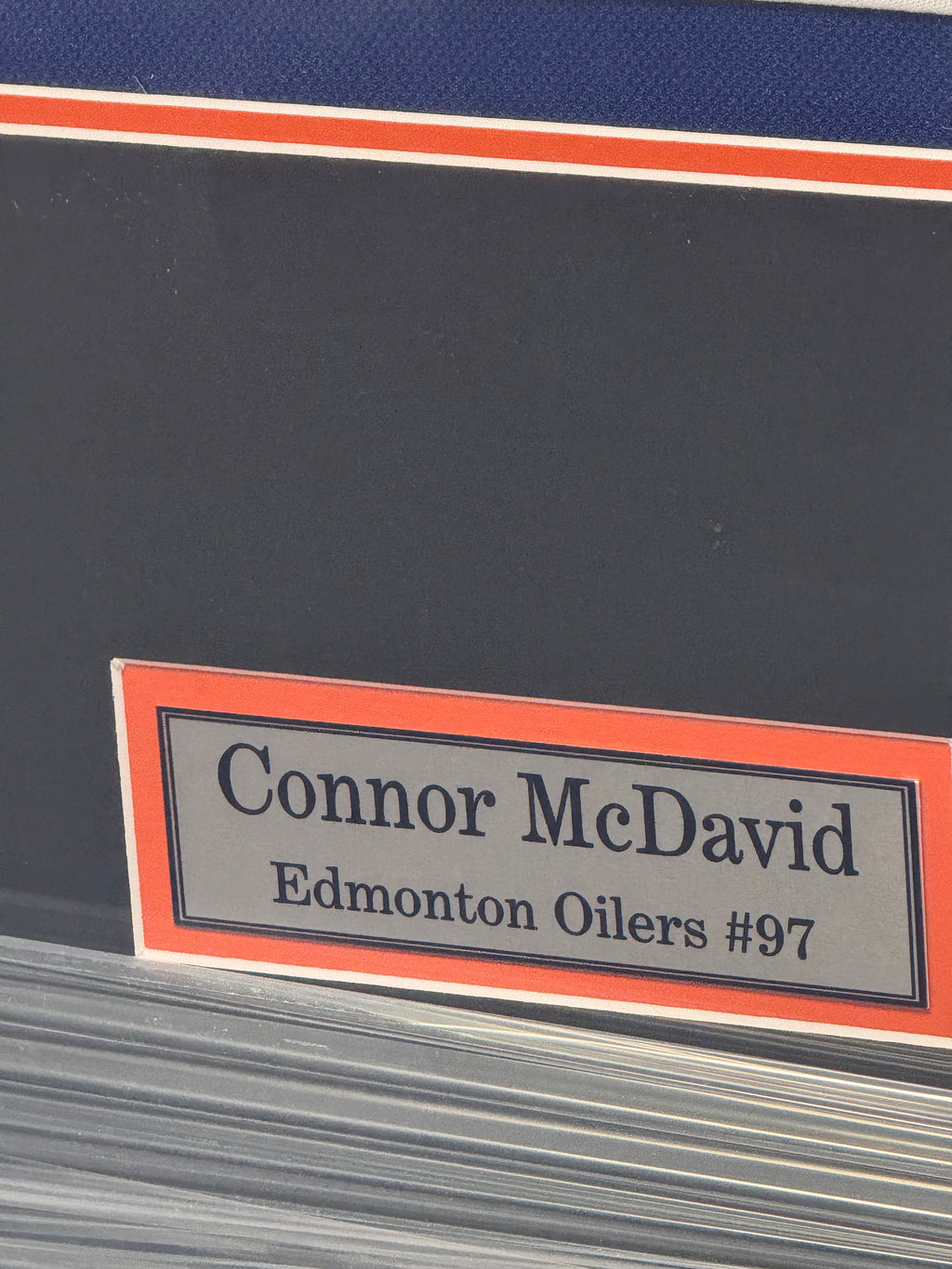 Connor McDavid Signed Framed Fanatics Oilers Authenticated Jersey