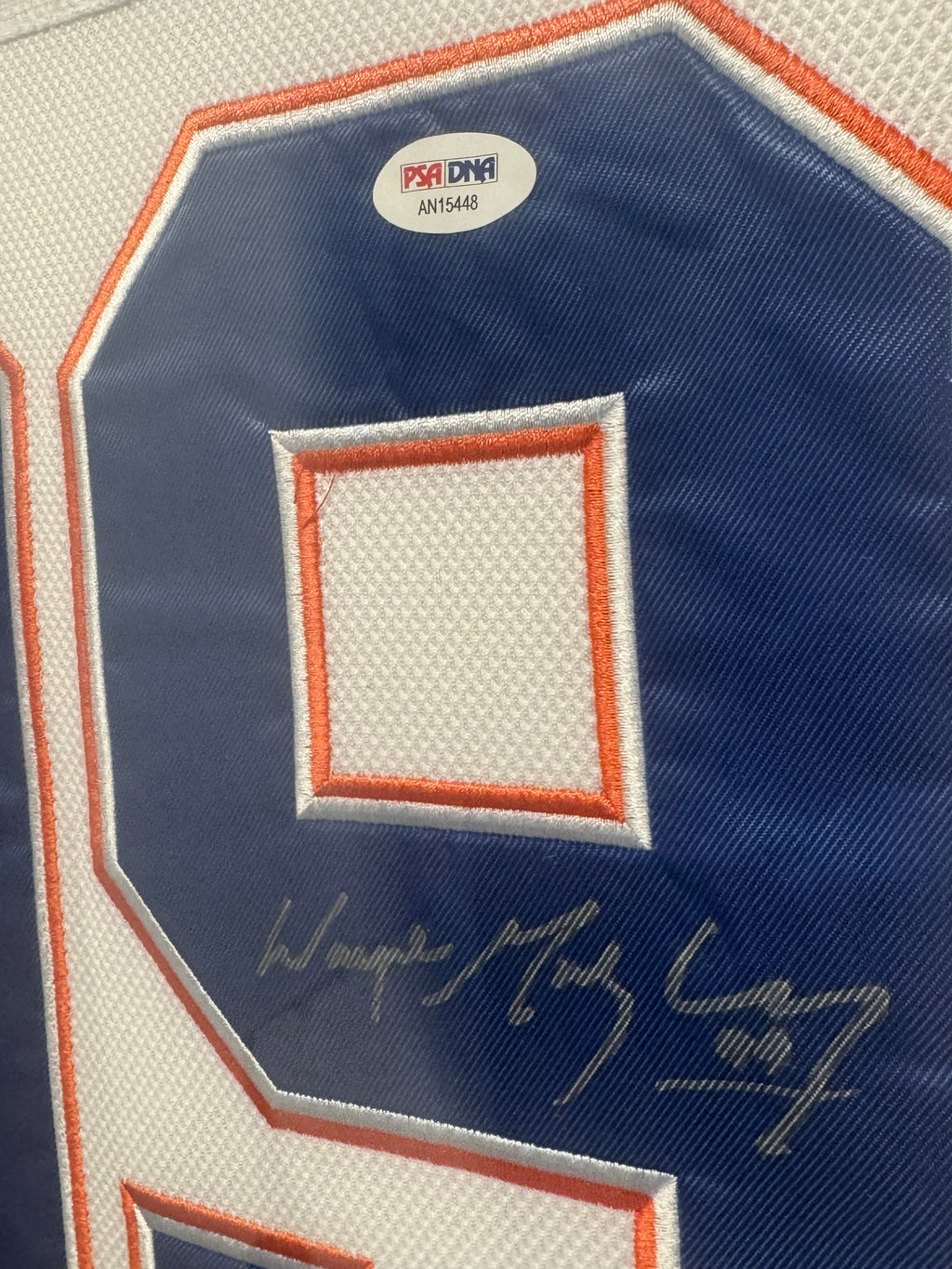 Wayne Gretzky Signed Autographed Jersey Framed Edmonton Oilers PSA