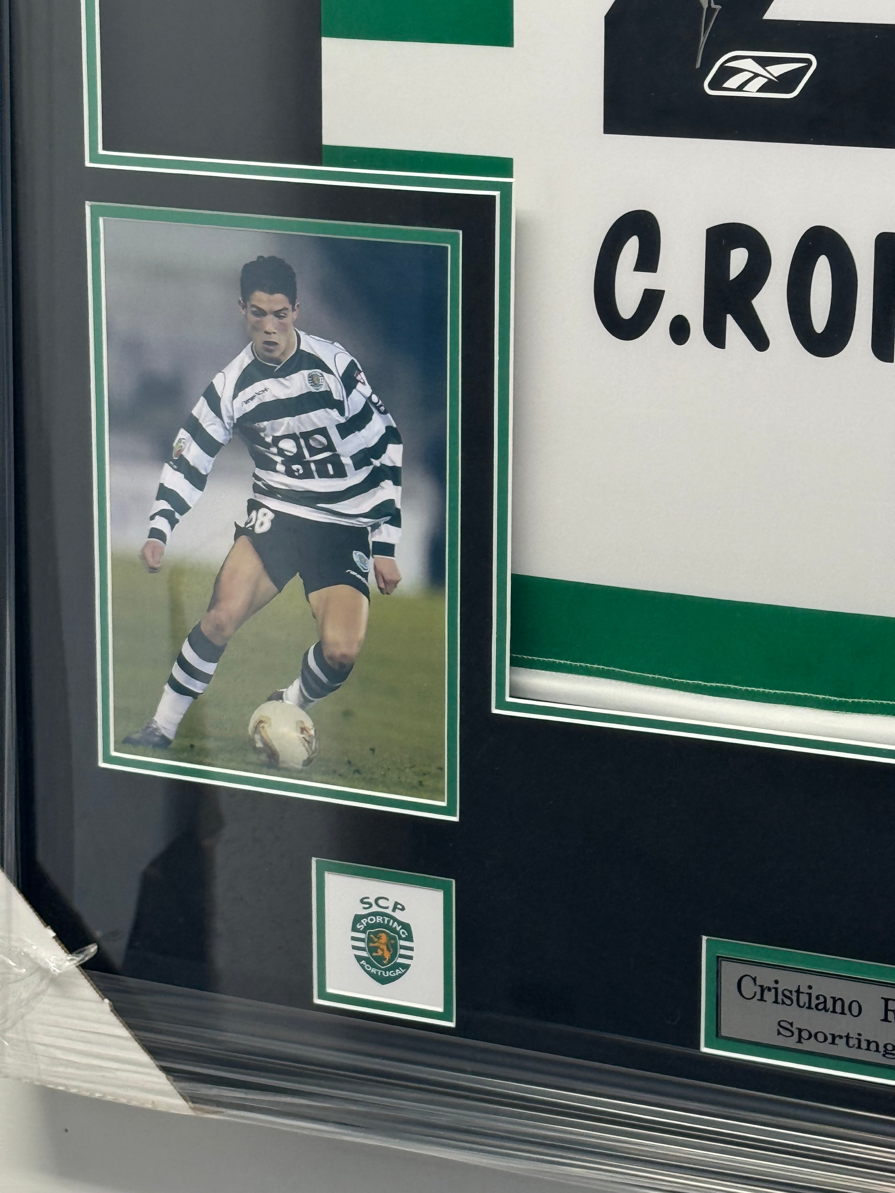 Cristiano Ronaldo Sporting FC Autographed Jersey Beckett