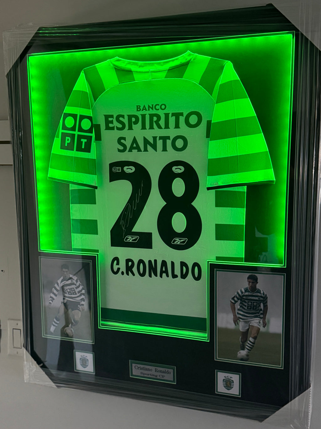 Cristiano Ronaldo Sporting FC Autographed Jersey Beckett