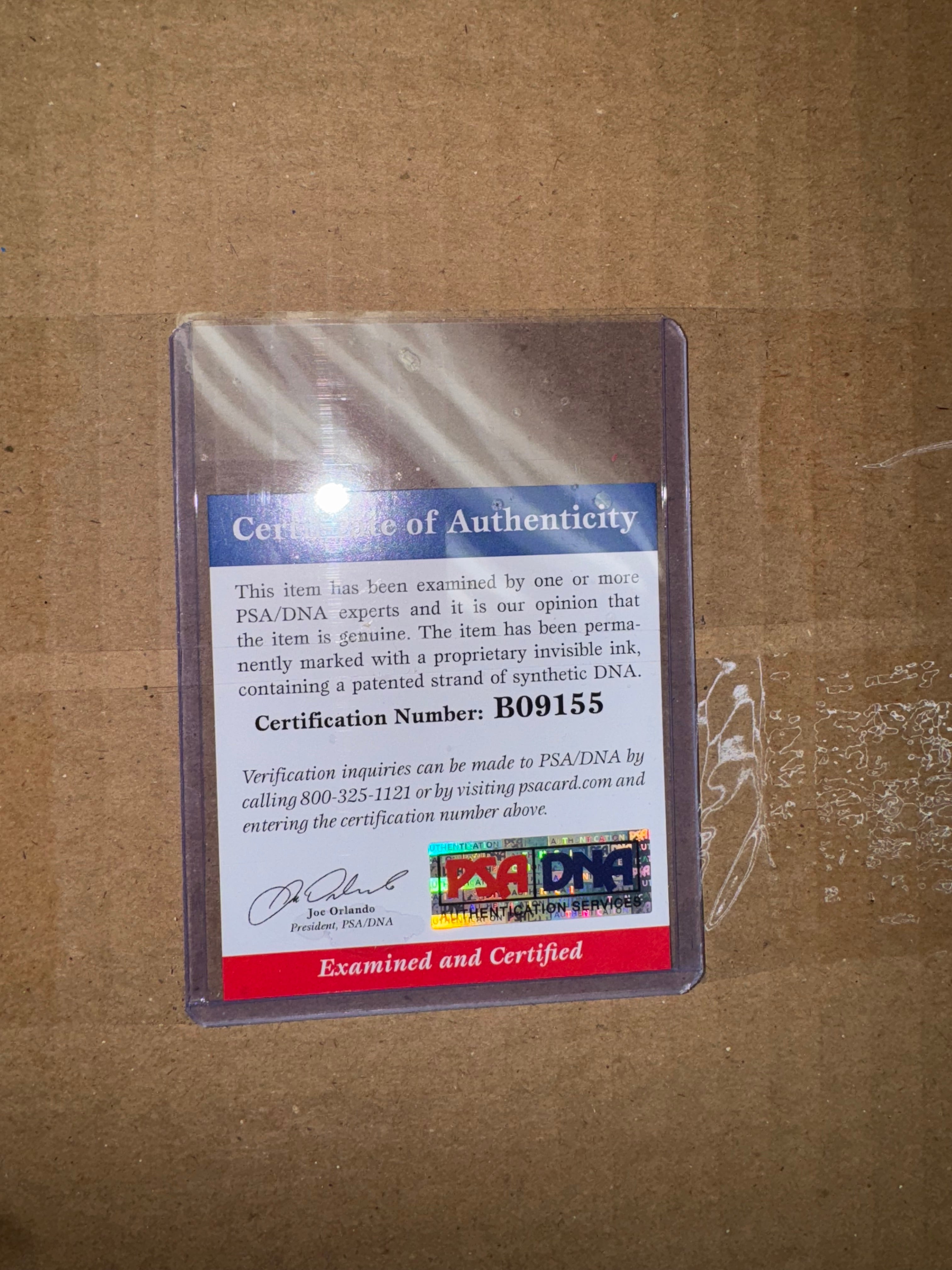 Kobe Bryant Autographed Portrait with Custom Gold Note PSA Authenticated