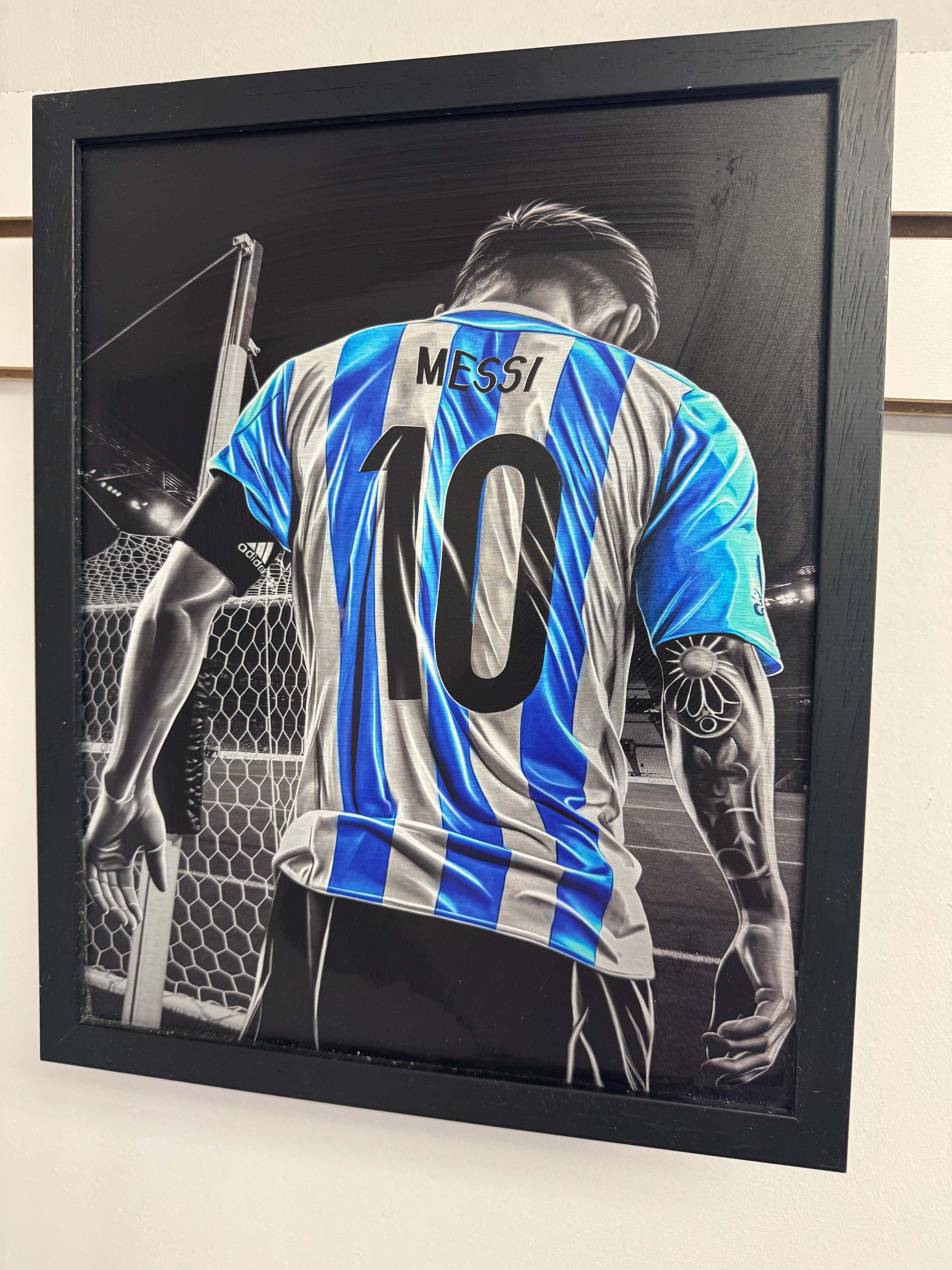 Lionel Messi Custom Metal Portrait Framed