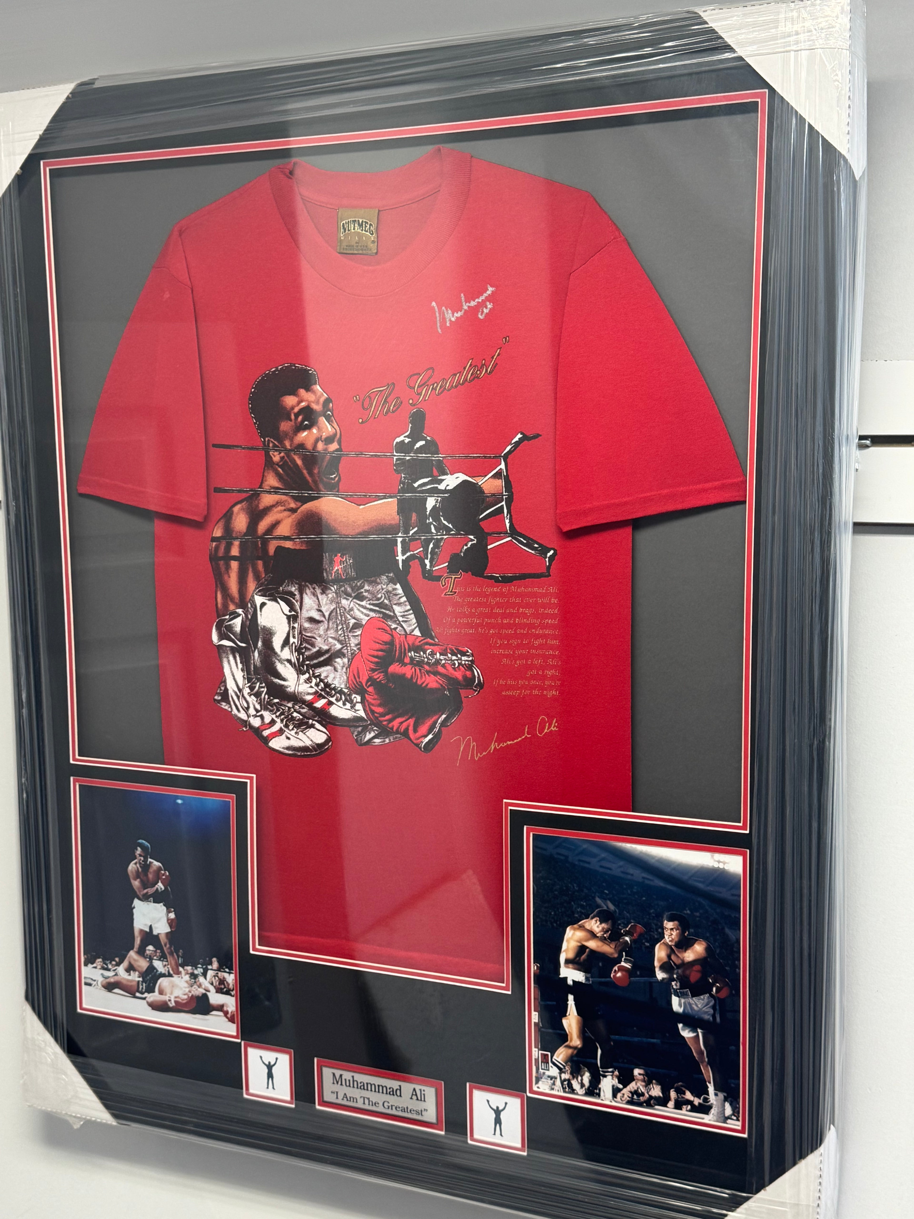 Muhammed Ali Signed and authenticated Custom Shirt with LED Option