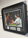 Cristiano Ronaldo and Lionel Messi Portrait, Framed and Signed
