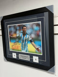Lionel Messi Portrait Argentina, Framed, Signed and Authenticated