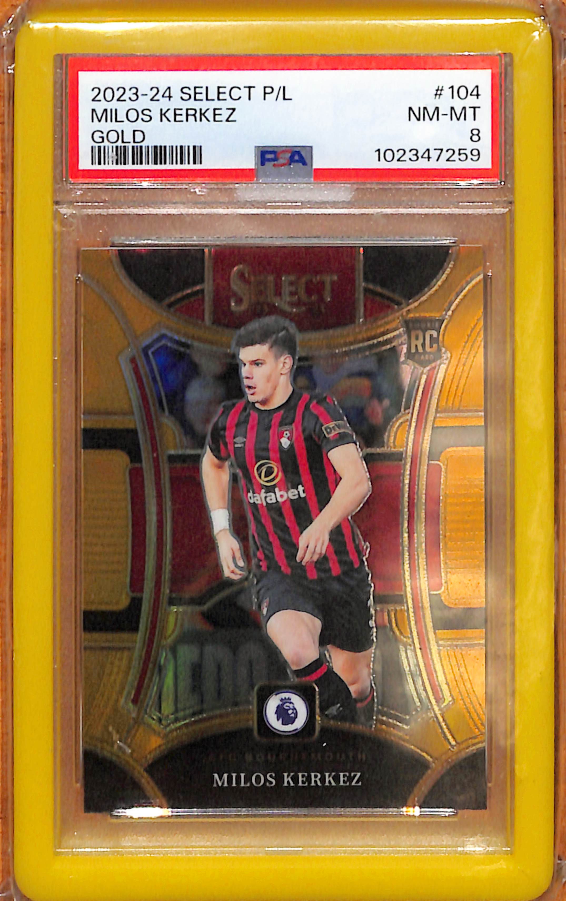 2023-2024 Panini Select Milos Kerkez Gold